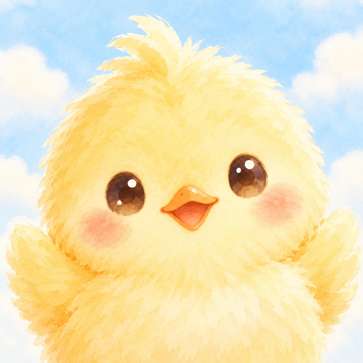 笑顔のひよこ